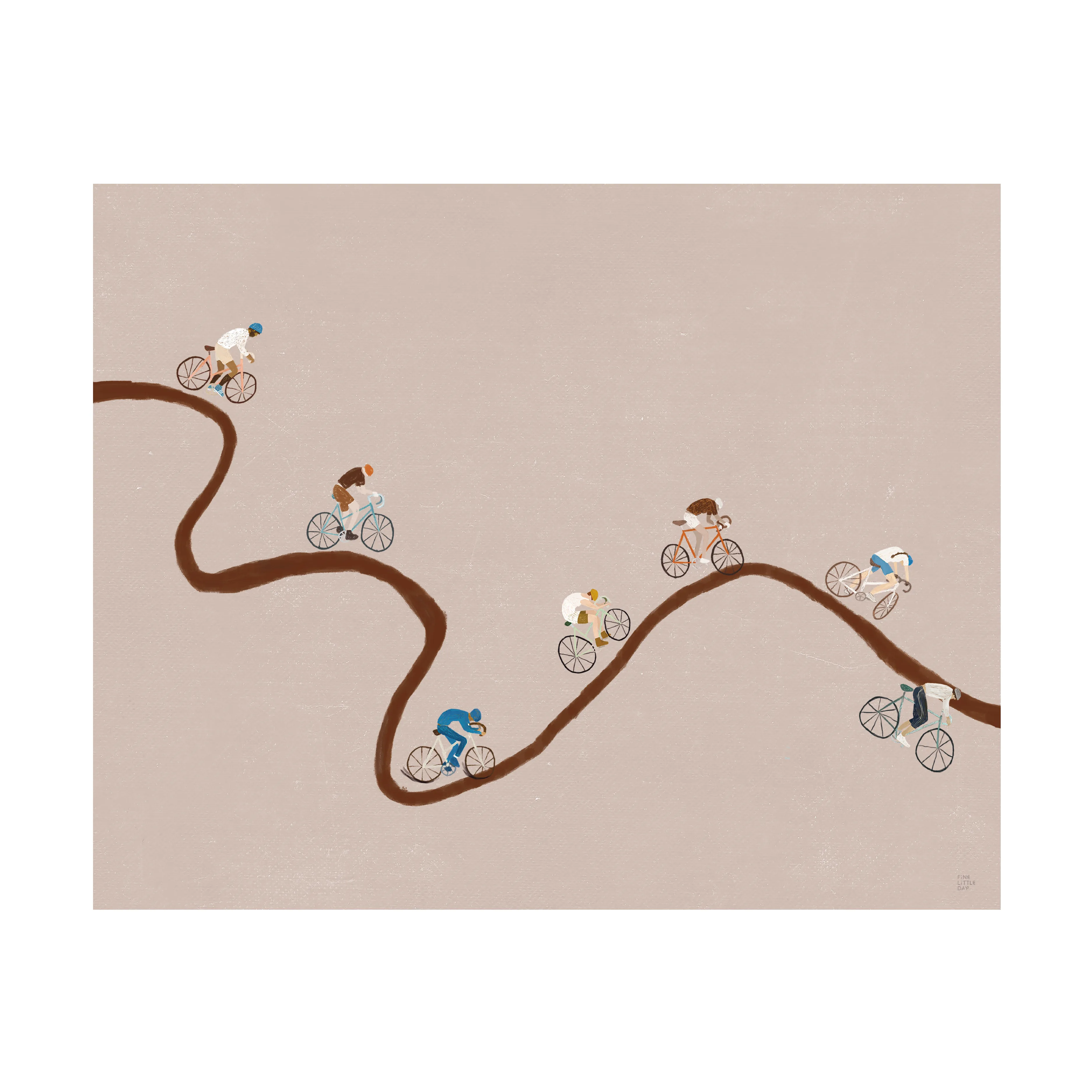 Giro poster, Beige, 50x40 cm