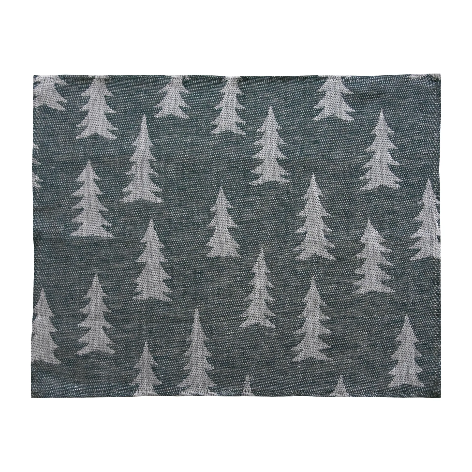 Gran bordstablett 37x47 cm, Grön-vit Fine Little Day