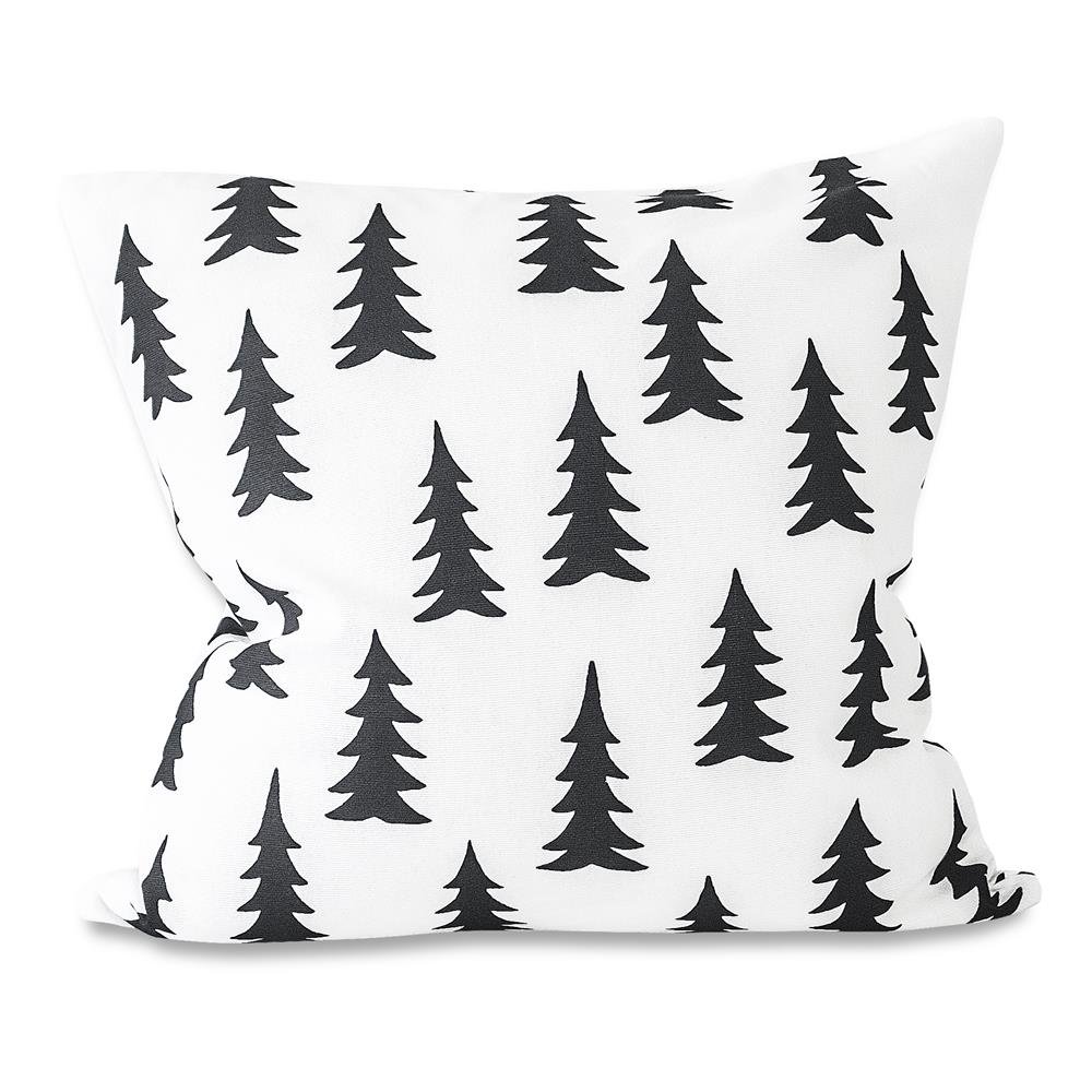 Fine Little Day Gran kuddfodral vit-svart | Skandinavisk Design | Kuddfodral | Svart