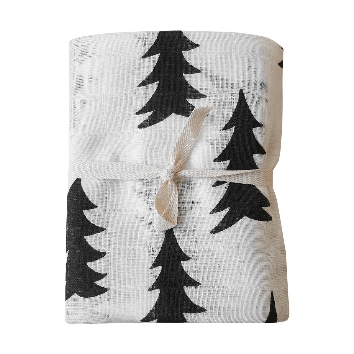 Fine Little Day Gran muslinfilt 120x120 cm Svart-vit