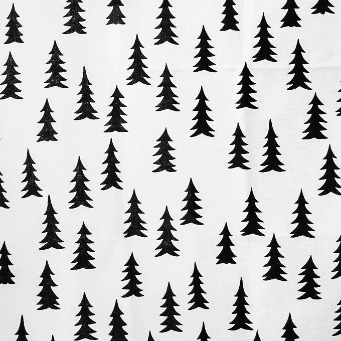 Fine Little Day Gran tyg vit-svart