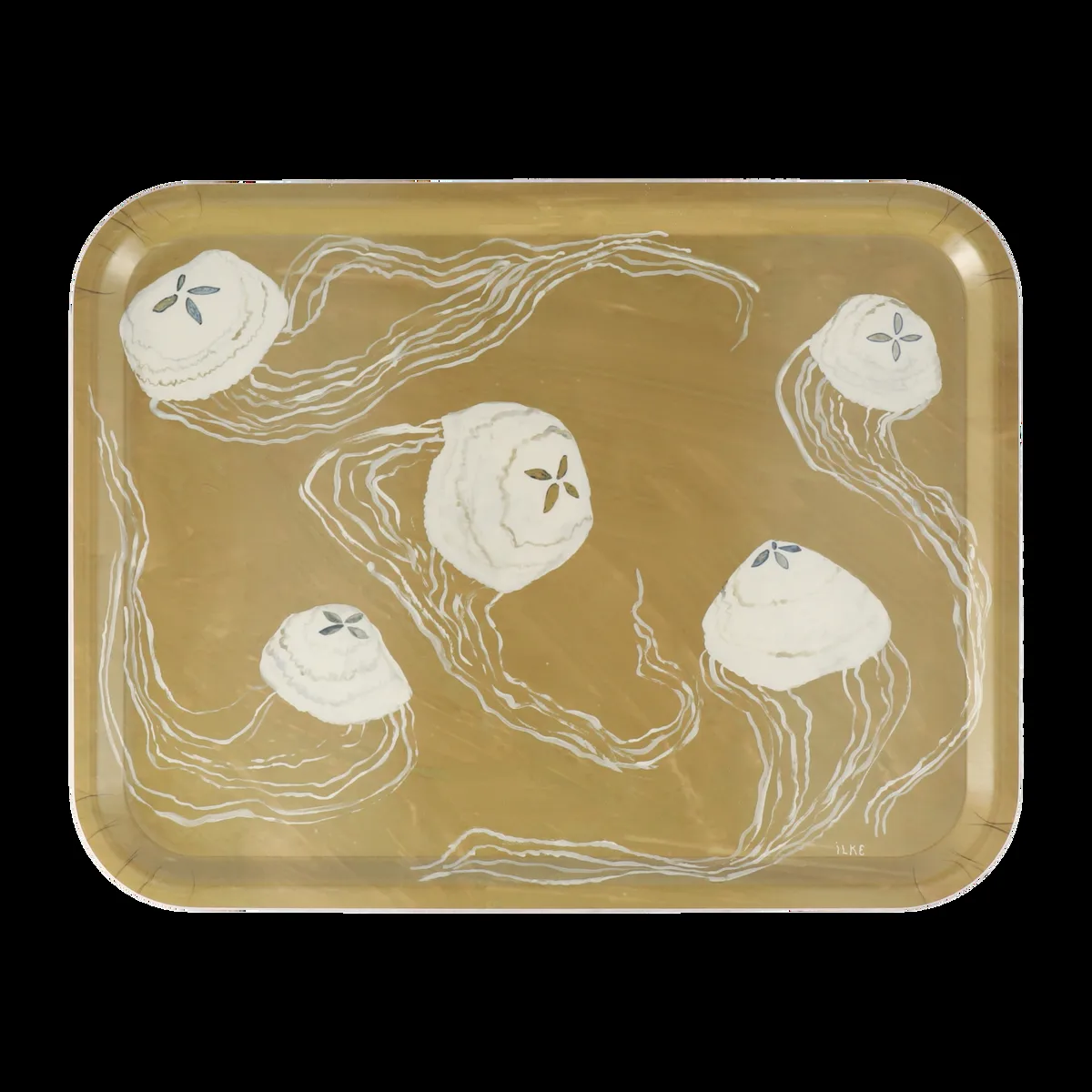 Fine Little Day Manet bricka 33x43 cm Senap