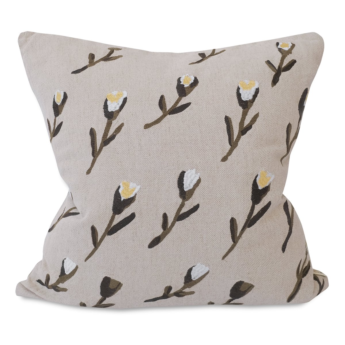 Fine Little Day Meadow kuddfodral 48x48 cm Beige | Skandinavisk Design | Kuddfodral | Beige
