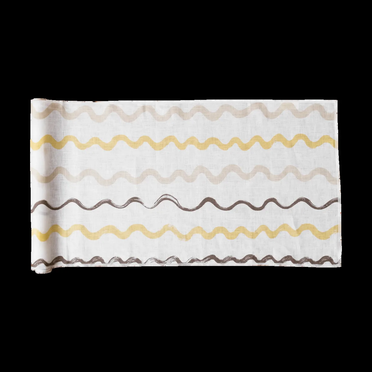 Fine Little Day Randig bordslöpare 45x150 cm White-yellow