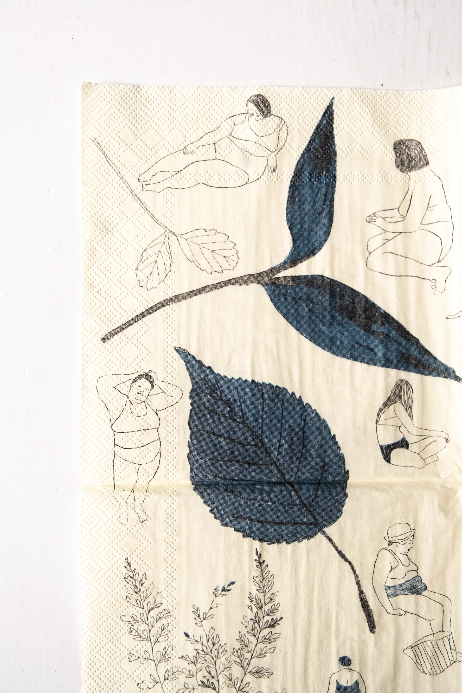 Saltholmen servett 25-pack, Gul-grå Fine Little Day