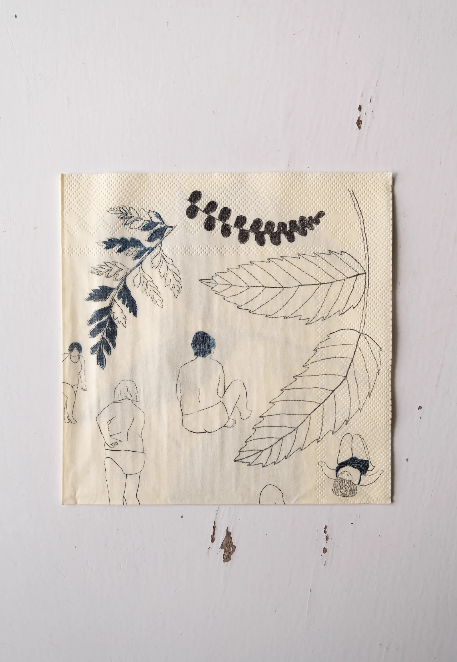 Saltholmen servett 25-pack, Gul-grå Fine Little Day