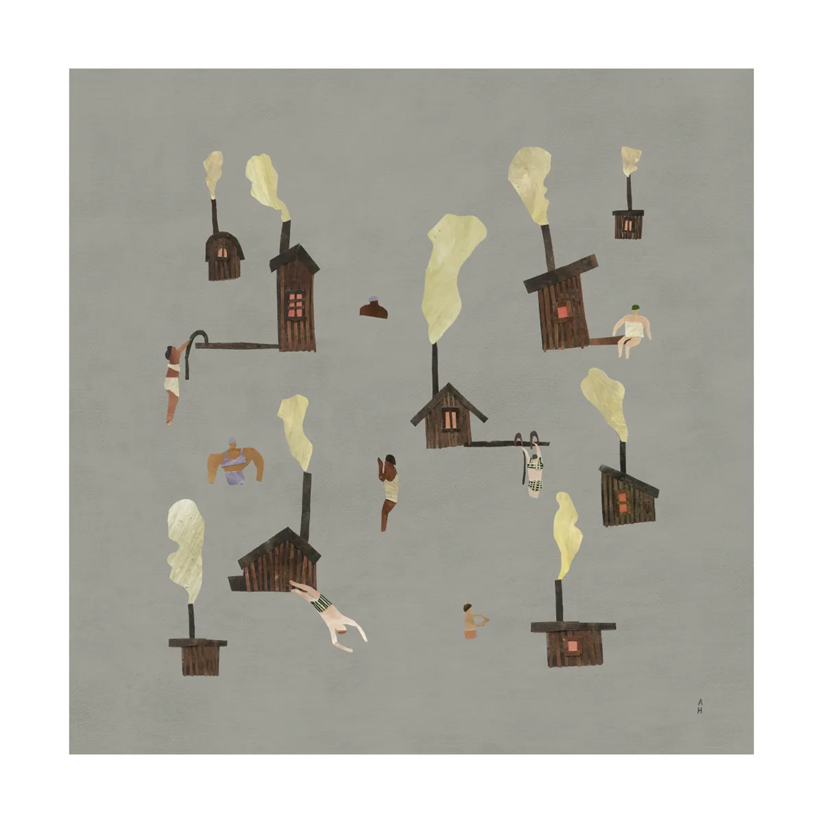 Fine Little Day Sauna poster 50x50 cm