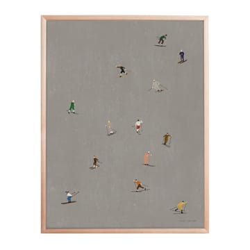 Skiers poster 40x50 cm - Grå - Fine Little Day