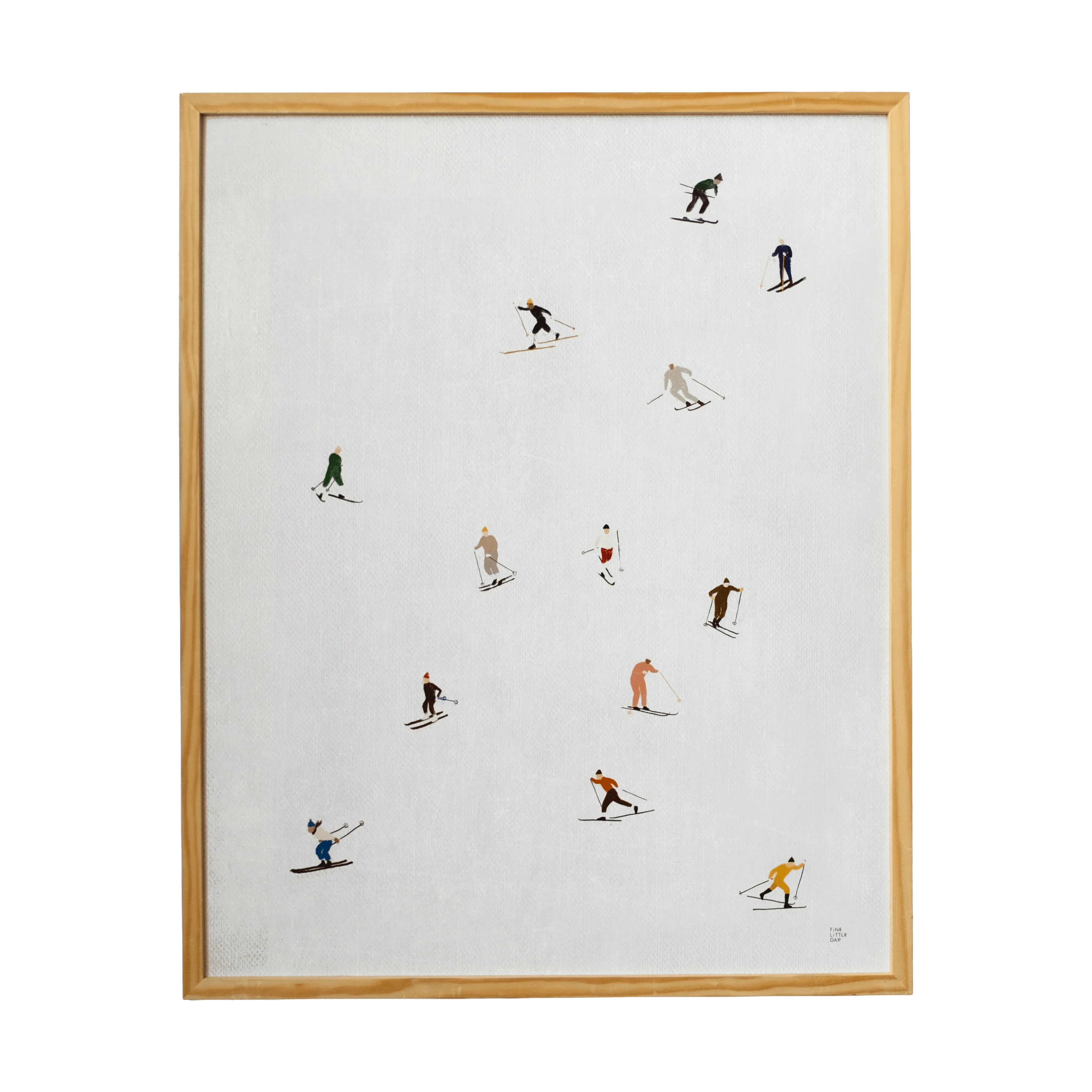 Skiers poster 40x50 cm, Ljusgrå
