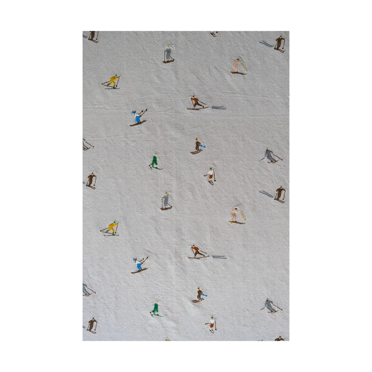 Fine Little Day Skiers tyg Natur | Skandinavisk Design | Tyger & Metervaror | Beige