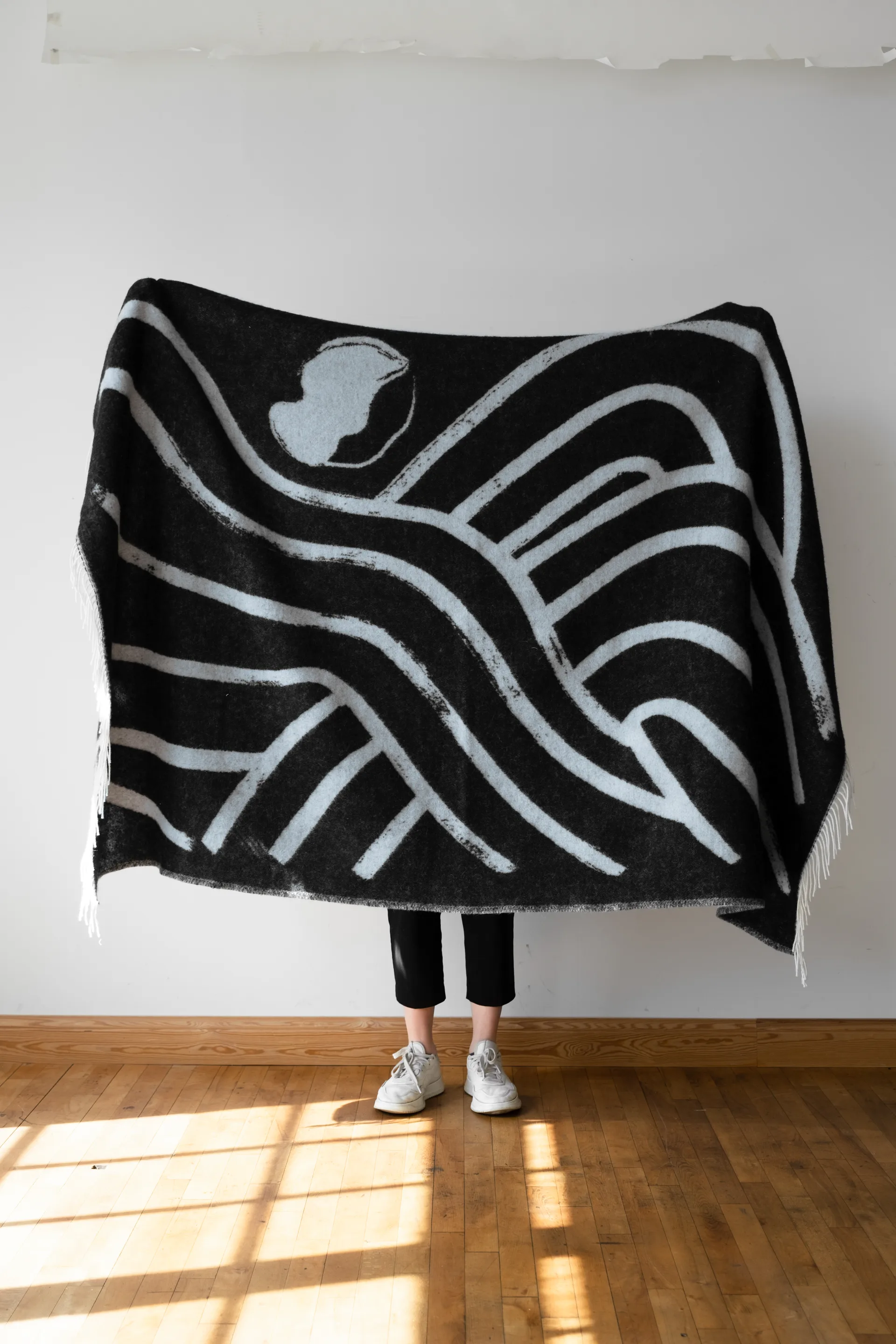 Sofia Lind ullpläd 130x190 cm, Dovegrey Fine Little Day