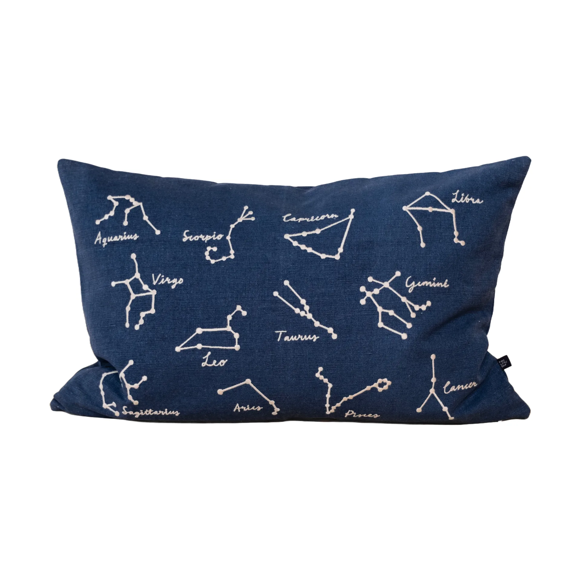 Stjärntecken kuddfodral 38x58 cm, Blue-White Fine Little Day