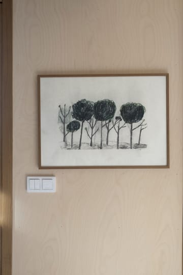 Trees poster 50x70 cm - Svart- off white - Fine Little Day