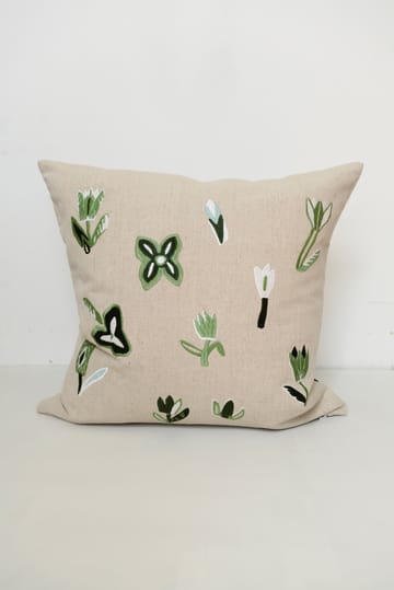 Tulip kuddfodral 48x48 cm - Nature-green - Fine Little Day