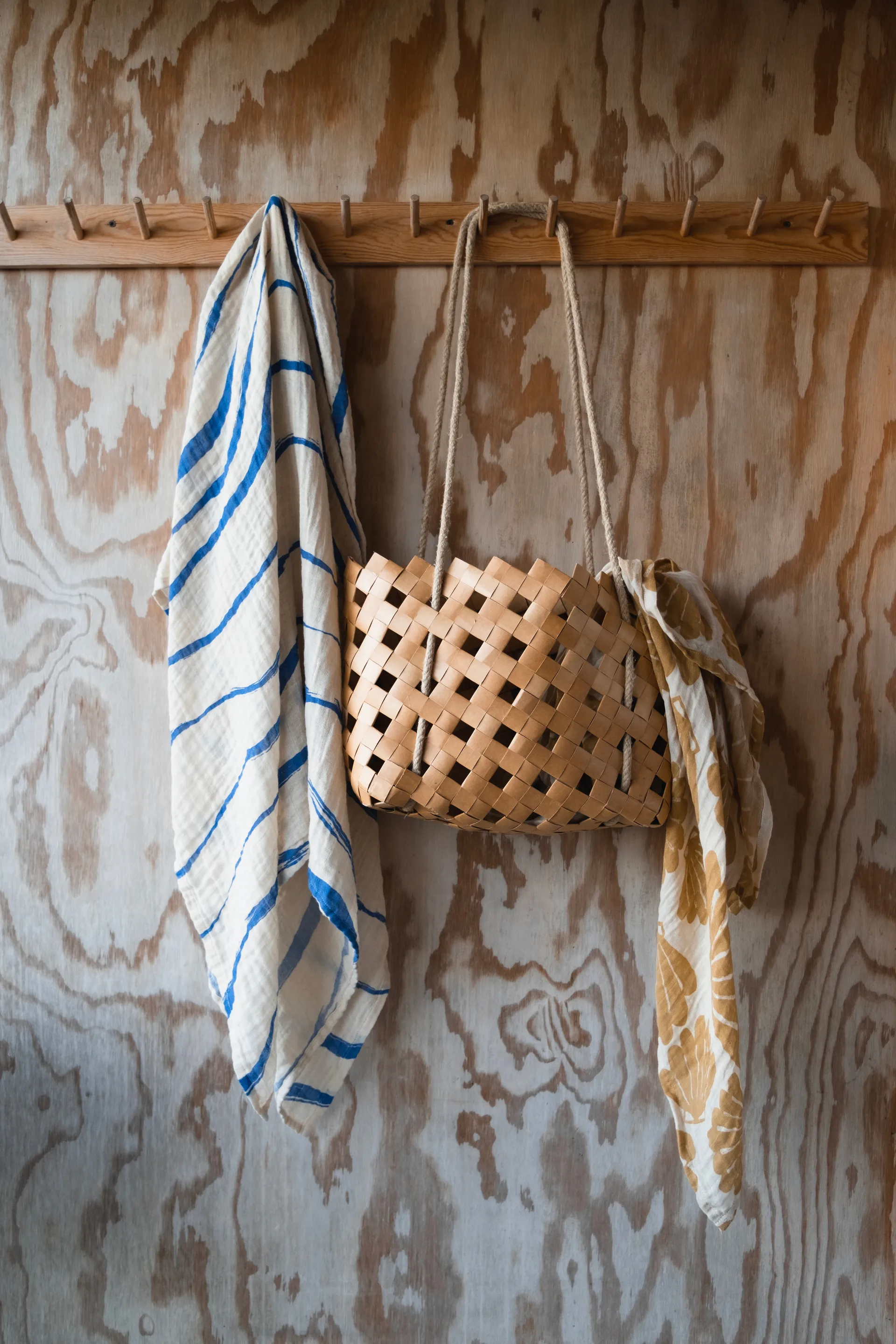 Våg muslinfilt 120x120 cm, Blue Fine Little Day