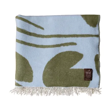 Water lilies pläd 130x220 cm - Blue-green - Fine Little Day