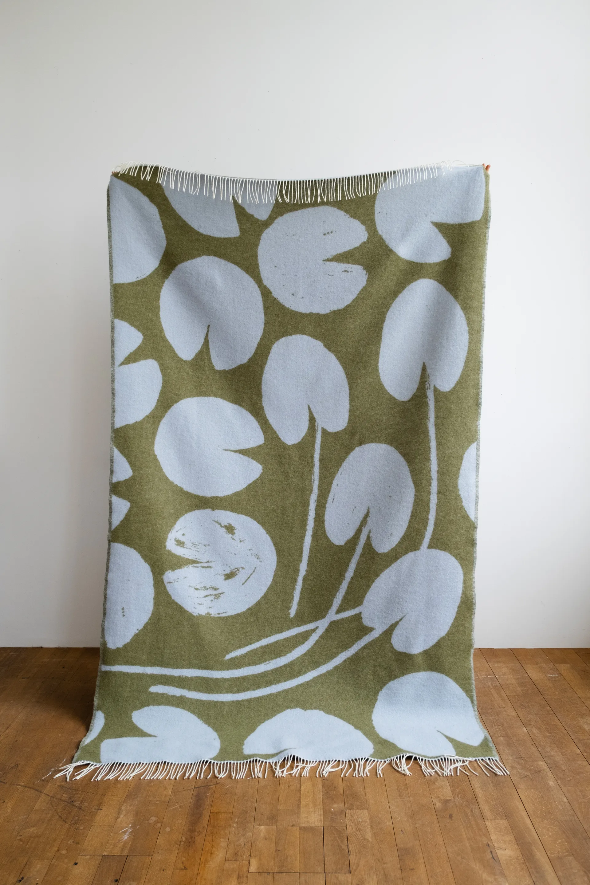 Water lilies pläd 130x220 cm, Brown Fine Little Day