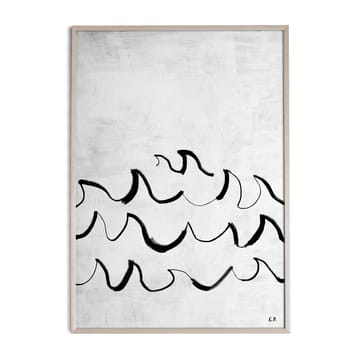 Wave poster 50x70 cm - Svart-vit - Fine Little Day