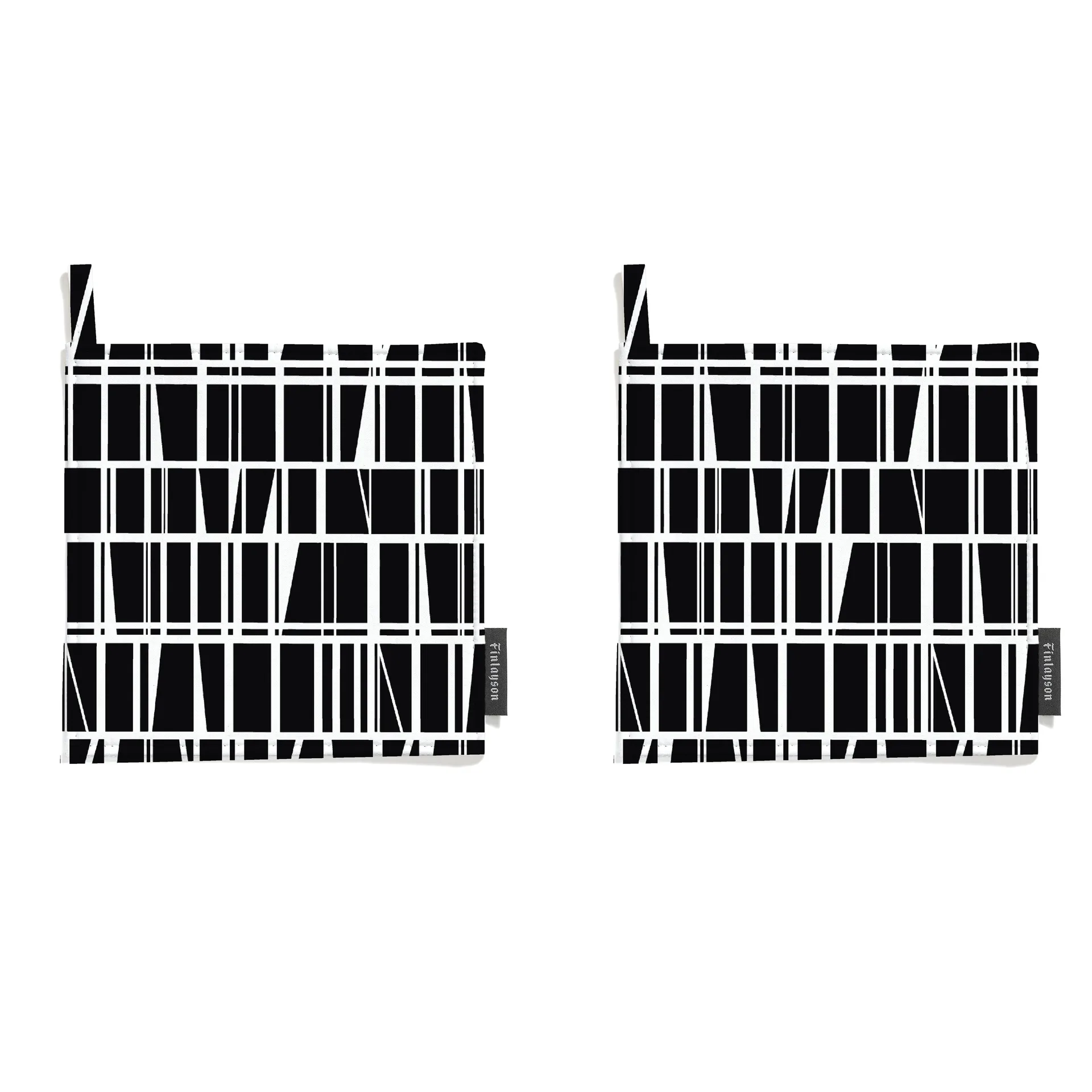 Coronna grytlapp 2-pack, Svart - Vit Finlayson