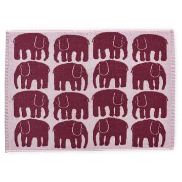Elefantti handduk 50x70 cm - Vinröd-rosa - Finlayson