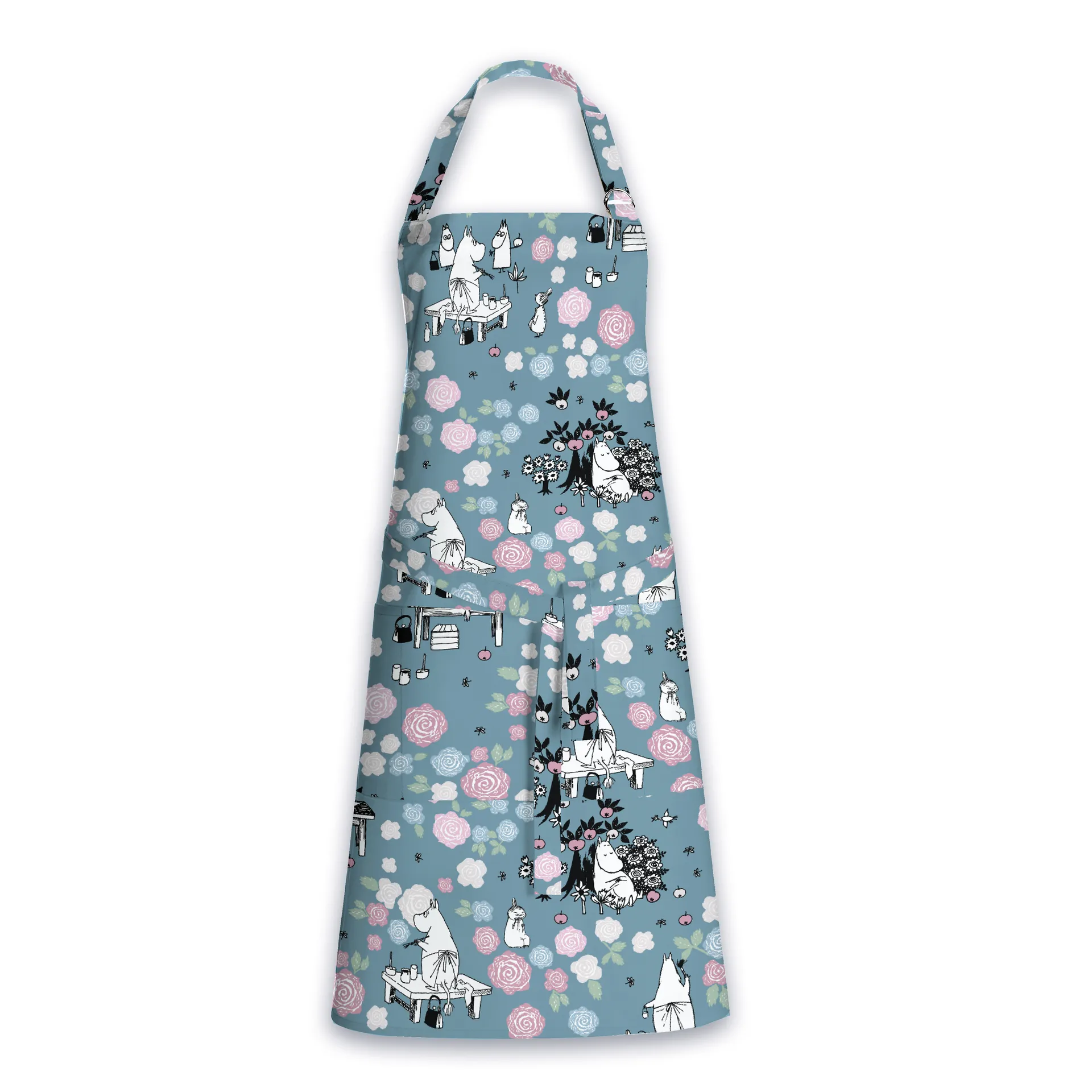 Muminmamman dagdrömmer förkläde, Mörkblå - Rosa Finlayson