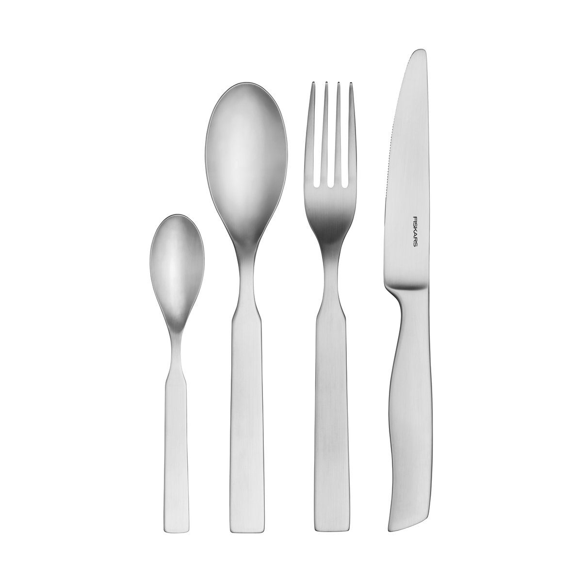 Fiskars All Steel bestickset 16 delar | Skandinavisk Design | Bestickset | Silverfärgad