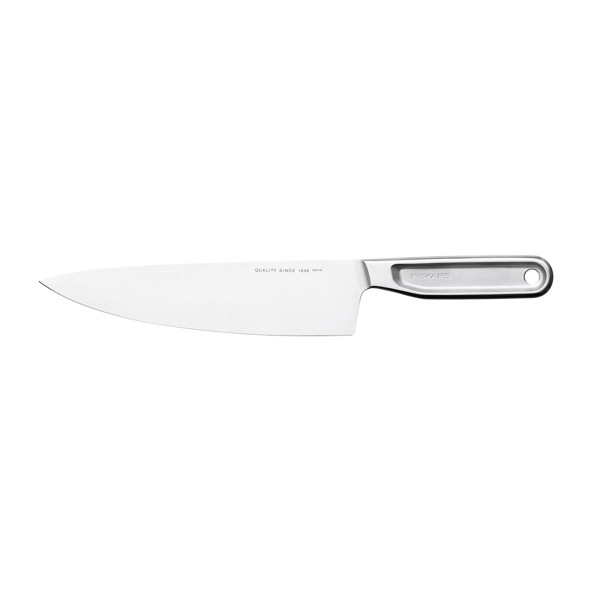 Fiskars All Steel kockkniv 20 cm | Skandinavisk Design | Kockknivar | Silverfärgad