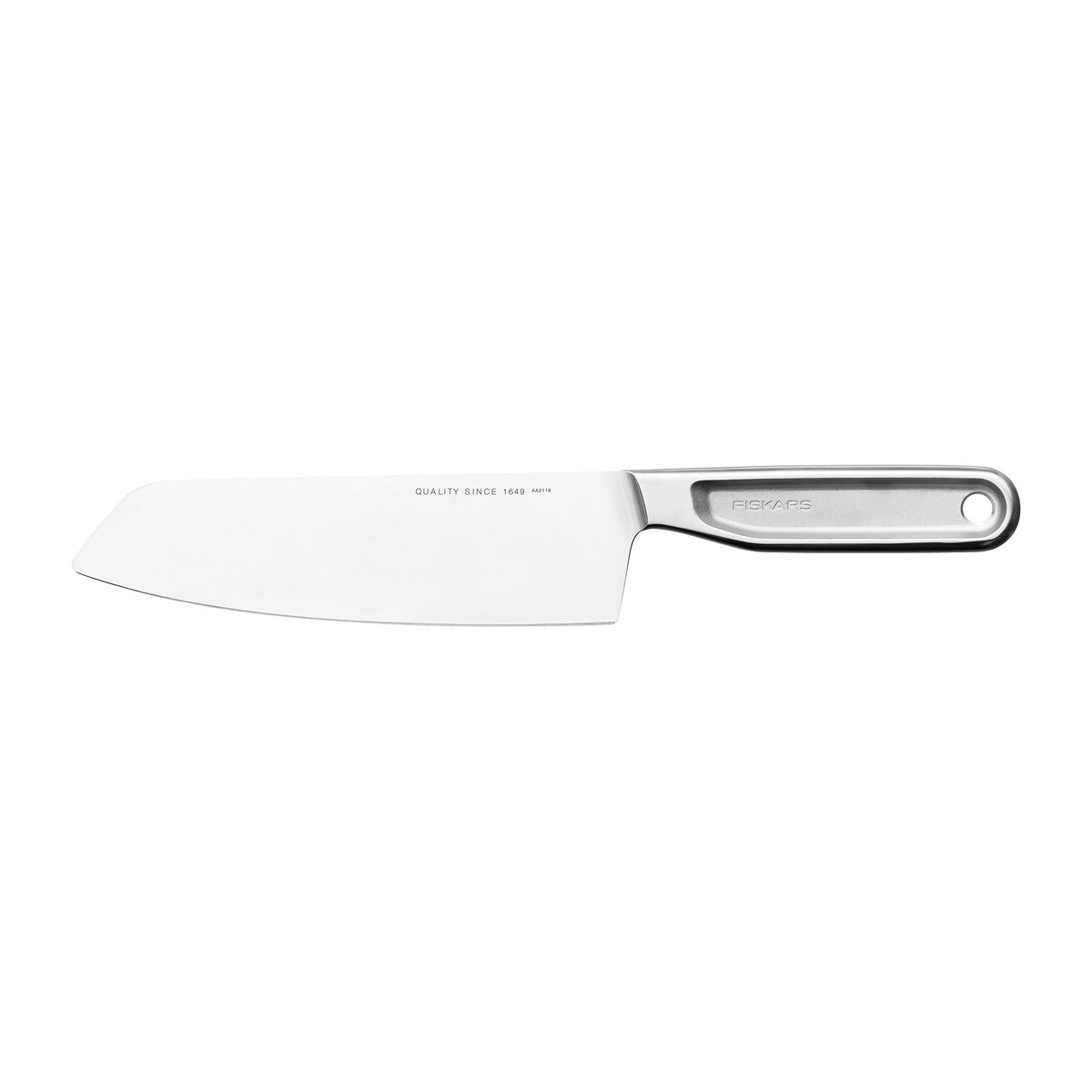 Fiskars All Steel santokukniv 17 cm | Skandinavisk Design | Santokuknivar | Silverfärgad