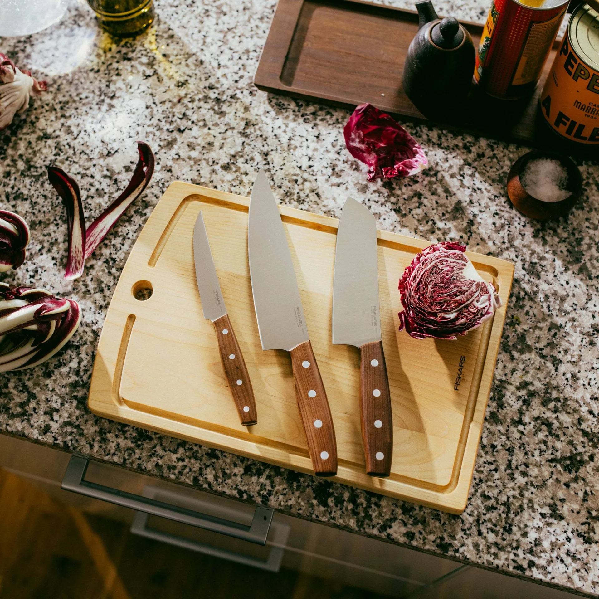 Folken knivset, 3 delar Fiskars