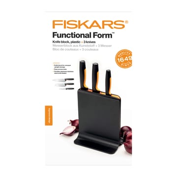 Functional Form knivblock i plast med 3 knivar - 4 delar - Fiskars