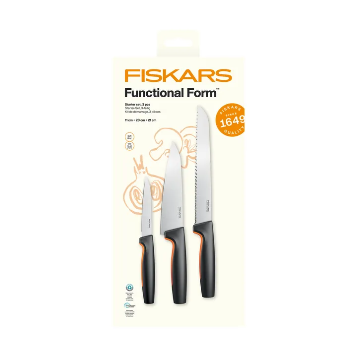Functional Form startset - Rostfritt stål, 3 delar - Fiskars