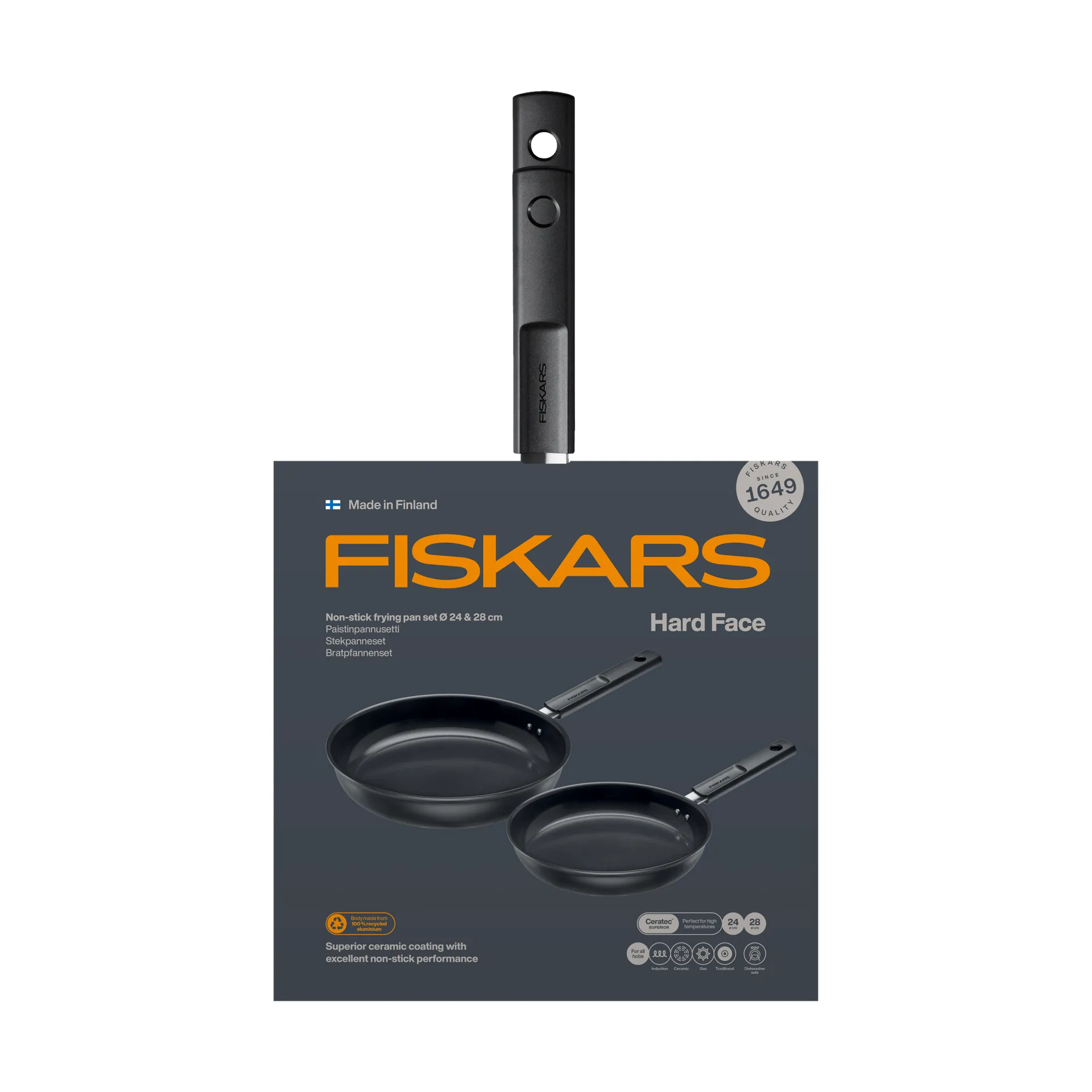Hard Face stekpanneset, 2 delar Fiskars