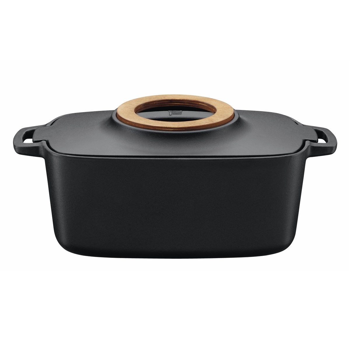 Fiskars Norden gryta gjutjärn oval 5 l | Skandinavisk Design | Grytor | Svart