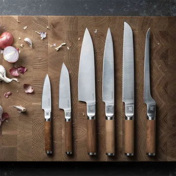 Norden kockkniv + grönsakskniv knivset 2 delar - Rostfritt stål-björk - Fiskars