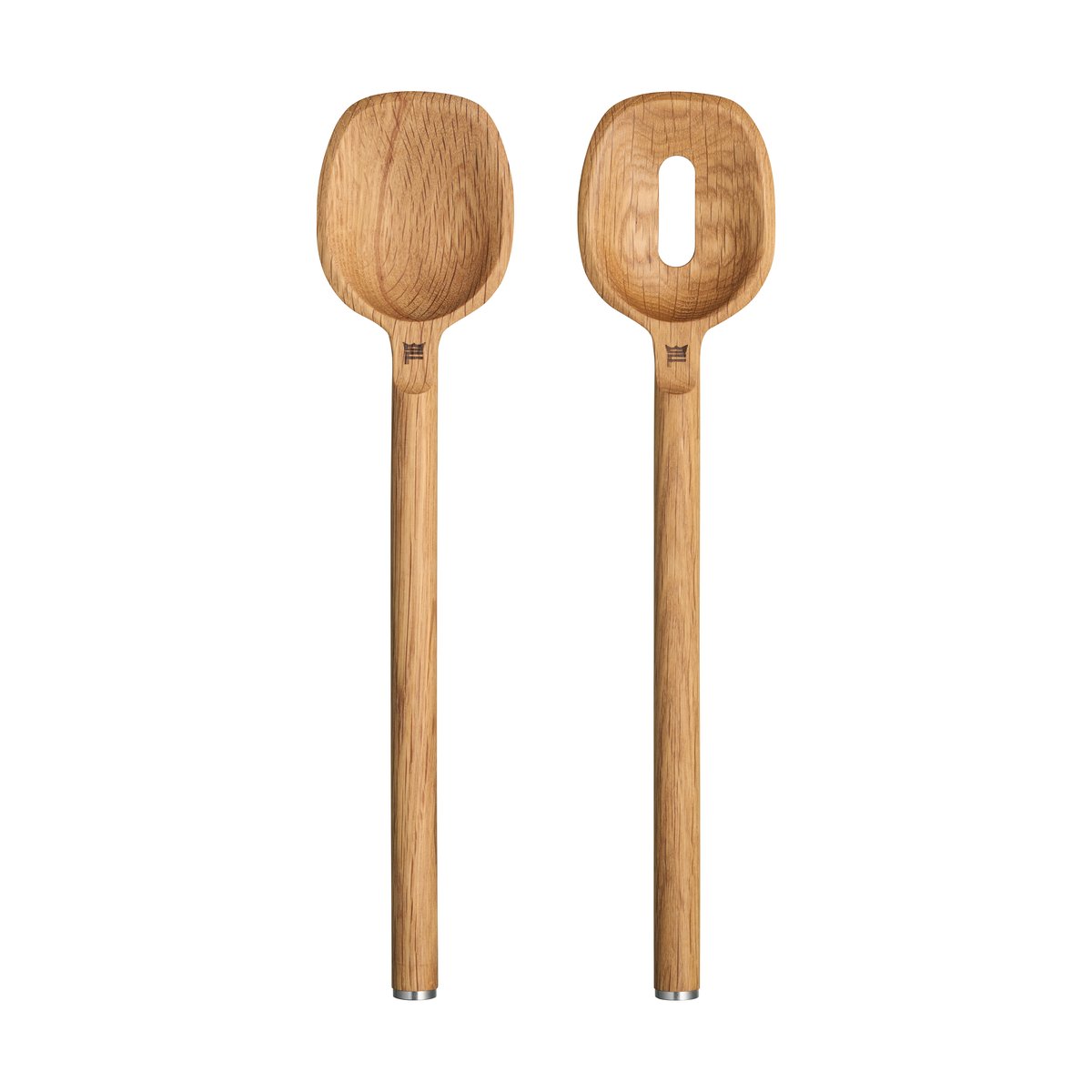 Fiskars Norden sked 2-pack Ek-rostfritt stål | Skandinavisk Design | Matbestick | Brun