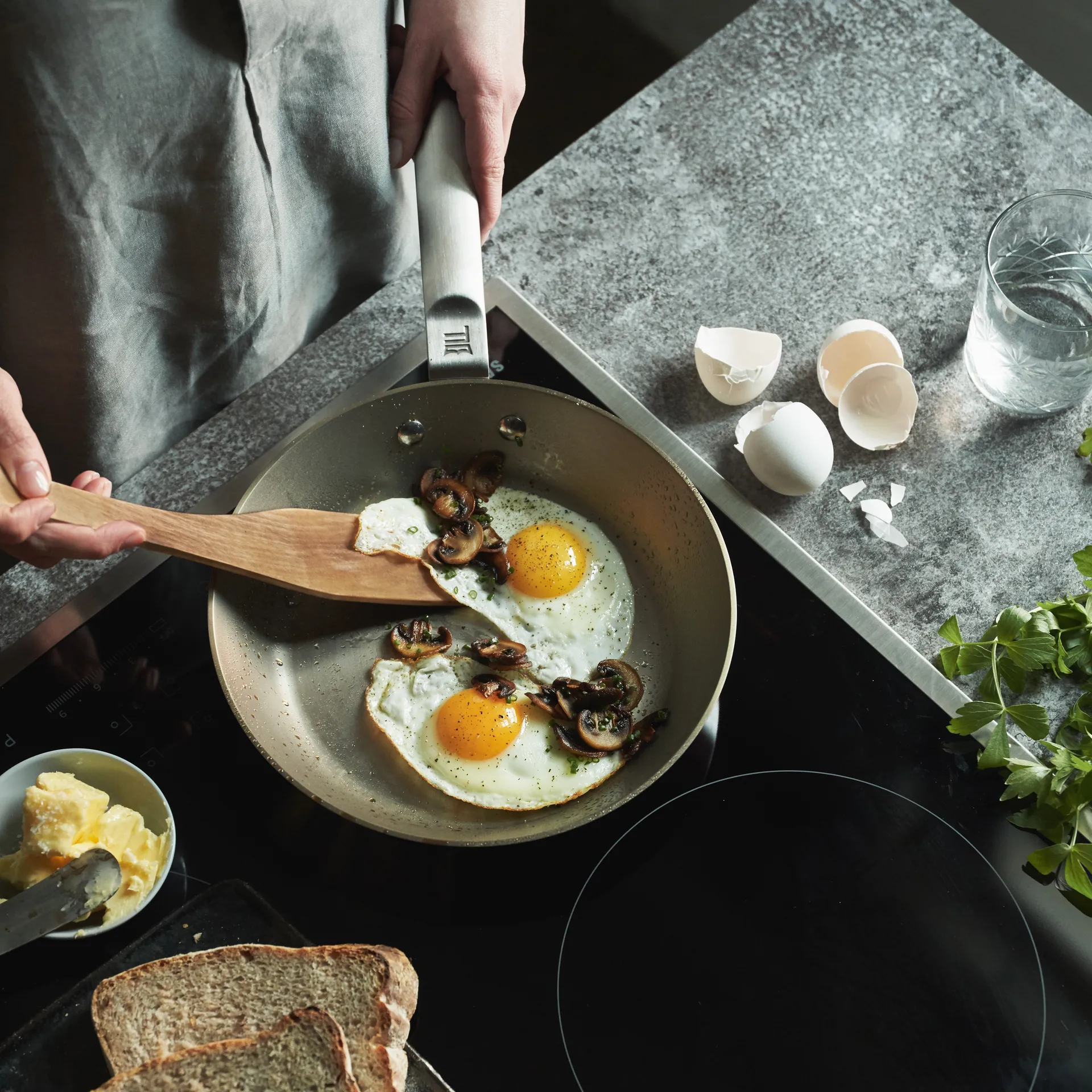 Norden stekpanna rostfritt stål, 24 cm Fiskars