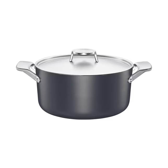 Fiskars Taiten gryta med lock 3,5 l Svart | Skandinavisk Design | Grytor | Svart