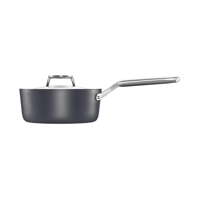 Taiten kastrull med lock 1,6 l, Svart Fiskars