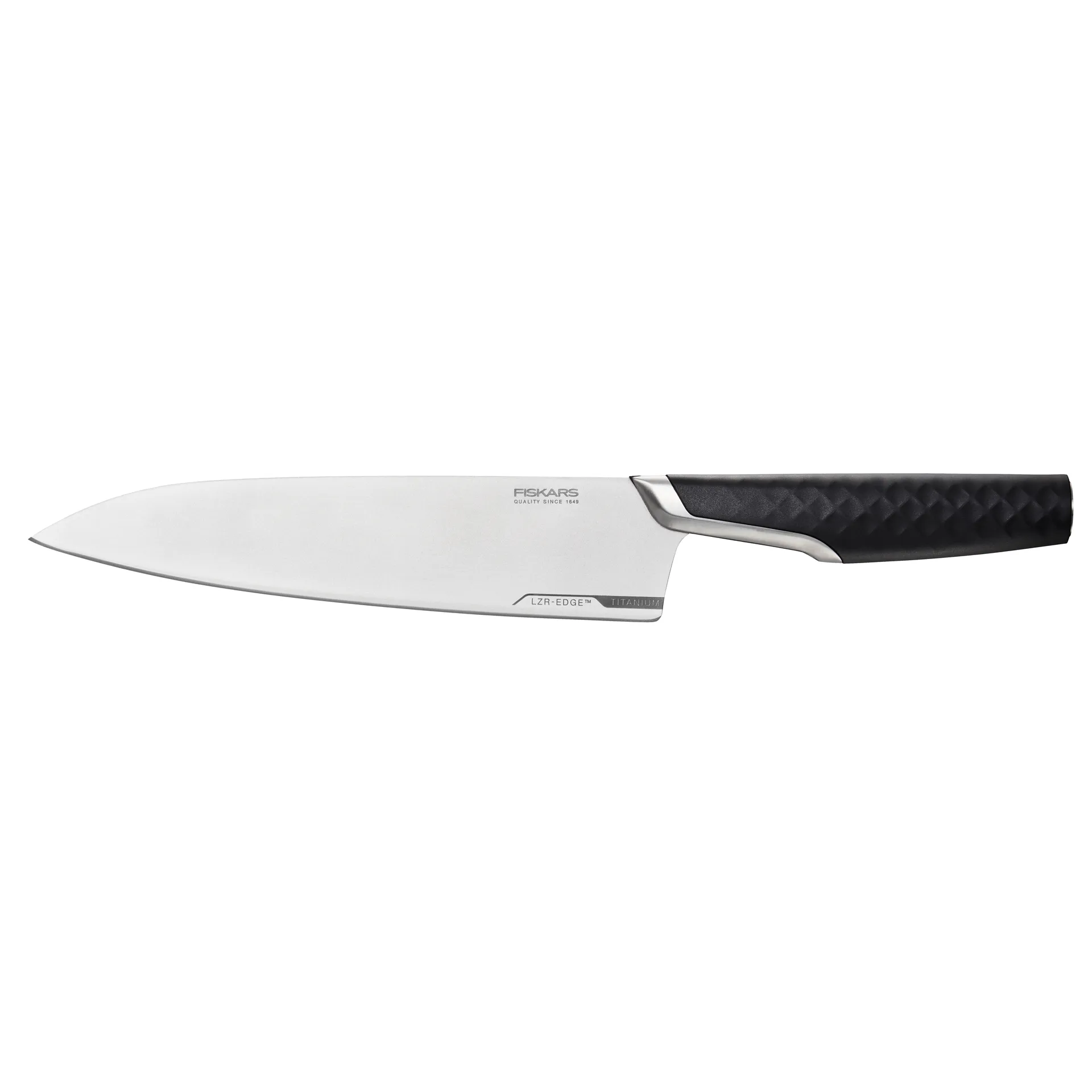 Titanium kockkniv 20 cm, Svart Fiskars