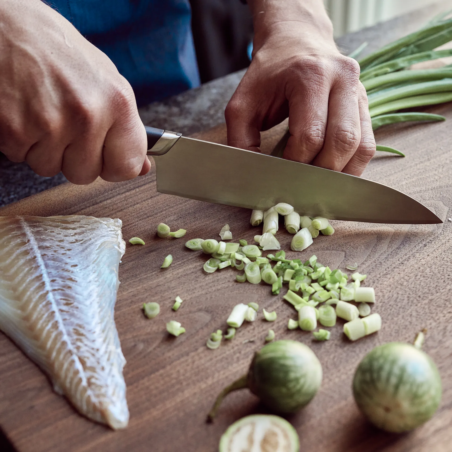 Titanium kockkniv 20 cm, Svart Fiskars