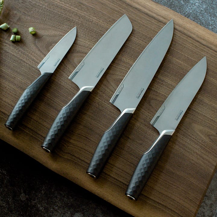 Titanium kockkniv 20 cm, Svart Fiskars