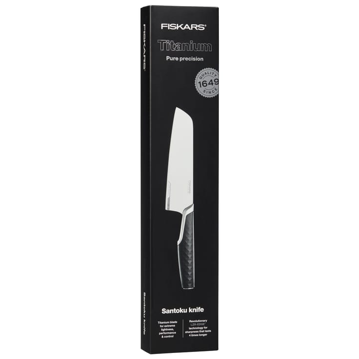 Titanium santokukniv 16 cm, Svart Fiskars
