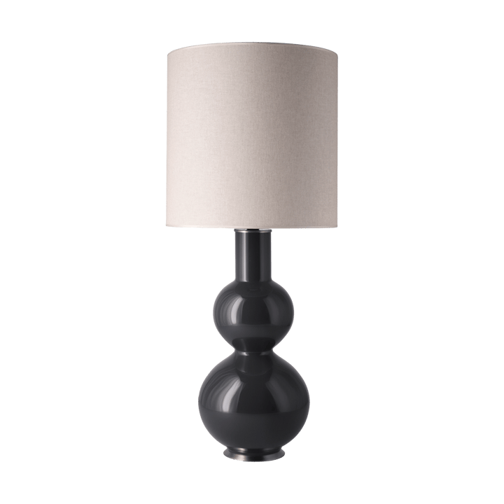 Augusta bordslampa grå lampfot - Milano Tostado M - Flavia Lamps
