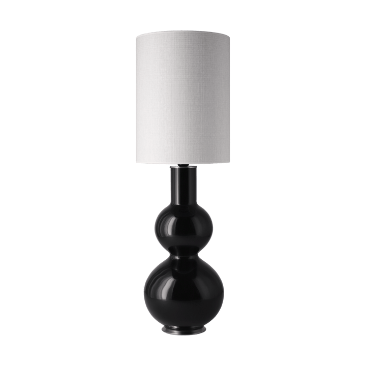 Augusta bordslampa svart lampfot - Babel Beige L - Flavia Lamps