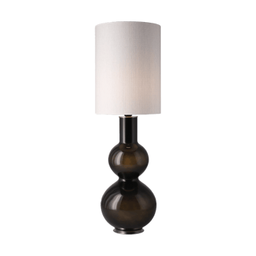 Augusta bordslampa svart lampfot - Babel Beige L - Flavia Lamps