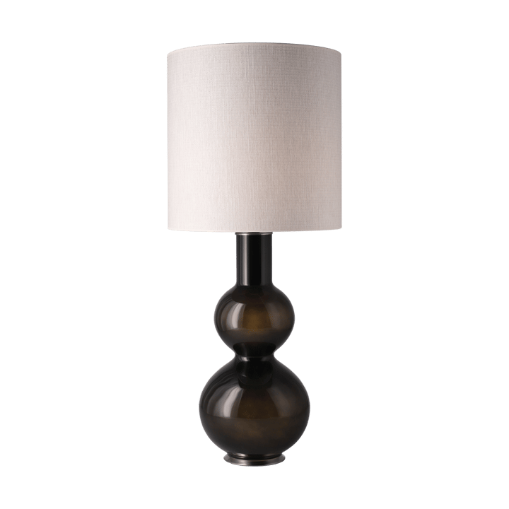 Augusta bordslampa svart lampfot - Babel Beige M - Flavia Lamps