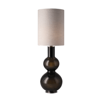 Augusta bordslampa svart lampfot - London Beige L - Flavia Lamps