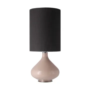 Flavia bordslampa beige lampfot - Lino Negro L - Flavia Lamps