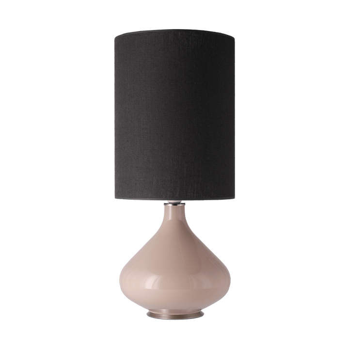 Flavia bordslampa beige lampfot - Lino Negro L - Flavia Lamps