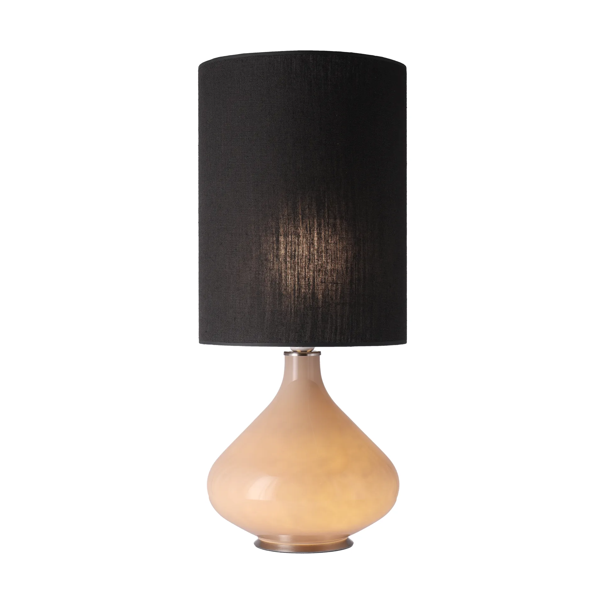 Flavia bordslampa beige lampfot, Lino Negro L Flavia Lamps